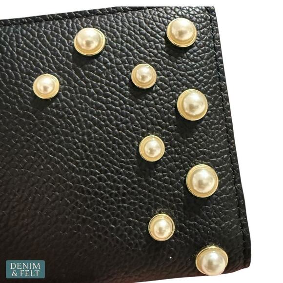 Kate Spade Serrano Place Pearl Stacy Black Long Wallet Gold Hardware - Picture 6 of 14